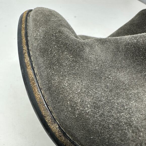 Paul Green Ankle Booties Women's Size UK 4.5 US 7 Dark Gray Suede Boots - Picture 9 of 9